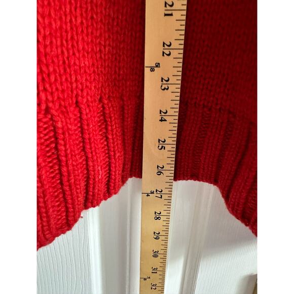 Abercrombie & Fitch y2k Red Wool Christmas Sweater Men’s Size XL - Picture 7 of 7